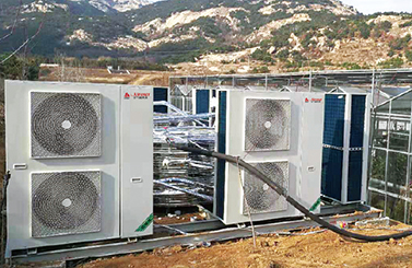 日照七彩凤凰农业观光大棚空气能热泵供暖项目